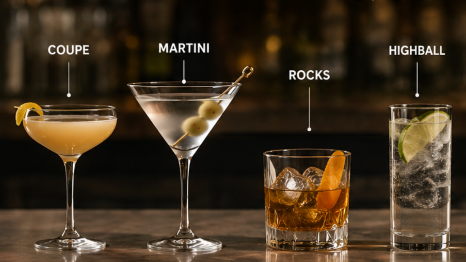 How to Select the Right Glassware for Your Drink: A Complete Guide for Cocktails &amp;amp; Spirits